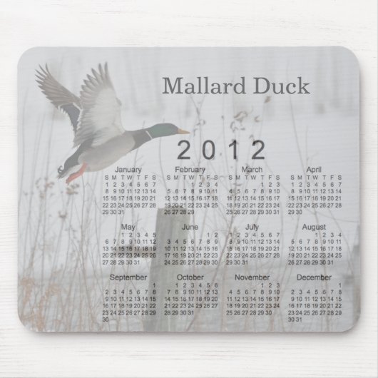 vogelkalender 2012 muismat (Voorkant)