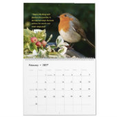 Vogelkalender 2026 - Met bijbelverzen Kalender (Feb 2027)