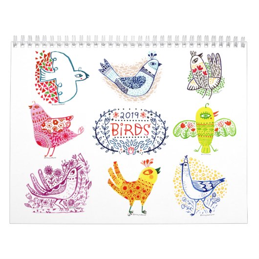 vogelkalender kalender (Hoes)