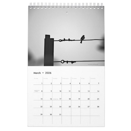 vogelkalender kalender (Mar 2026)