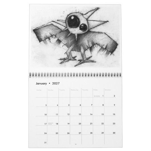 vogelkalender kalender (Jan 2027)