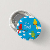 Vogelkalk 1 september ronde button 3,2 cm (Voorkant /achterkant)