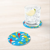 Vogelkalk 1 september ronde kartonnen onderzetter (Insitu)