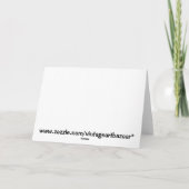 vogelkalligrafie op goud kaart (Achterkant)