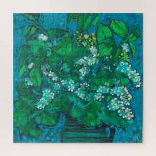 Vogelkers Bloesem Bloeit Bloemstuk Pastel Schilder Legpuzzel