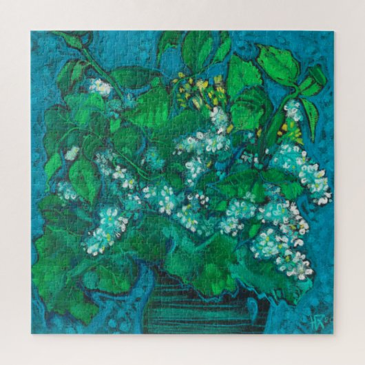 Vogelkers Bloesem Bloeit Bloemstuk Pastel Schilder Legpuzzel (Verticaal)