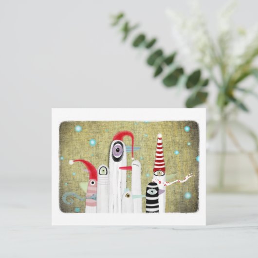 VogelkerstBriefkaart Feestdagenkaart (Staand voorkant)