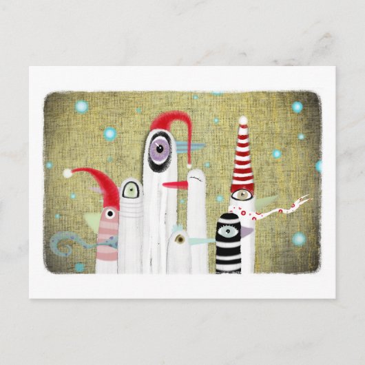 VogelkerstBriefkaart Feestdagenkaart (Voorkant)