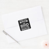 Vogelkijken maakt je gelukkig cadeau vierkante sticker (Envelop)