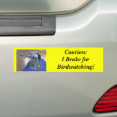 Vogelkijker Rem Bumpersticker (Op auto)