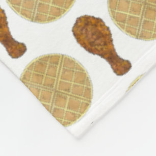 Vogelkip en waffles Southern Soul Food Fleece Deken