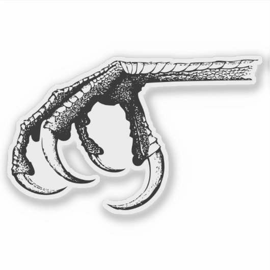 Vogelklauw Sticker (Voorkant)