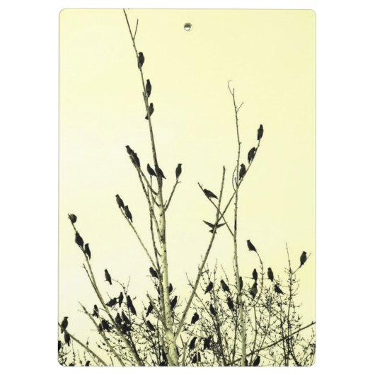 vogelklembord klembord (Achterkant)