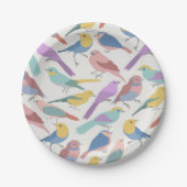 Vogelkleur Papieren Bordje (Voorkant)