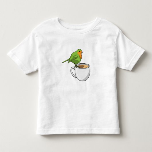 Vogelkoffie Cup Kinder Shirts (Voorkant)