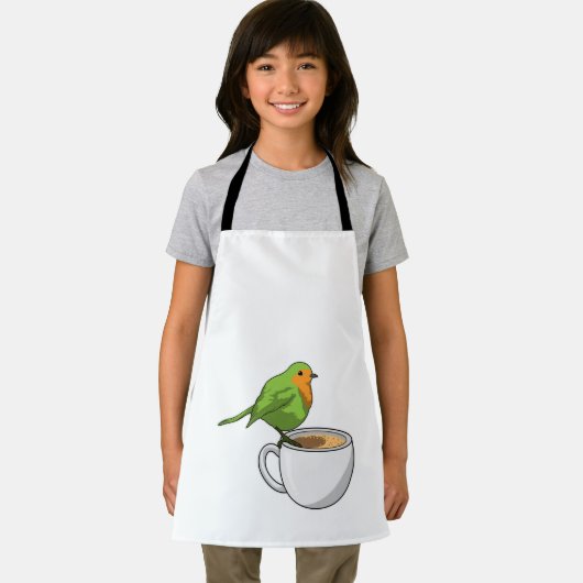 Vogelkoffie Cup Schort (Insitu)