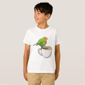 Vogelkoffie Cup T-shirt (Voorkant volledig)