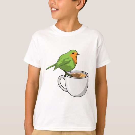 Vogelkoffie Cup T-shirt (Voorkant)
