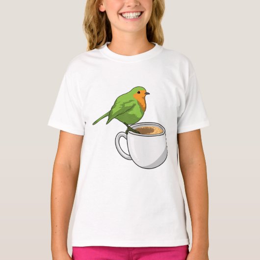 Vogelkoffie Cup T-shirt (Voorkant)
