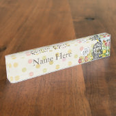  vogelkooi Bloemen Naambordje (Zijkant)