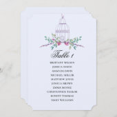 Vogelkooi bloemenzithoek. Blauwe bruidsbloem Kaart (Voorkant / Achterkant)