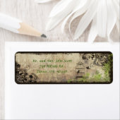 vogelkooi bruiloft retour adres label (Insitu)