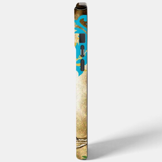  Vogelkooi Cherry Blossom Damask Case-Mate iPhone Case (Achterkant / Links)