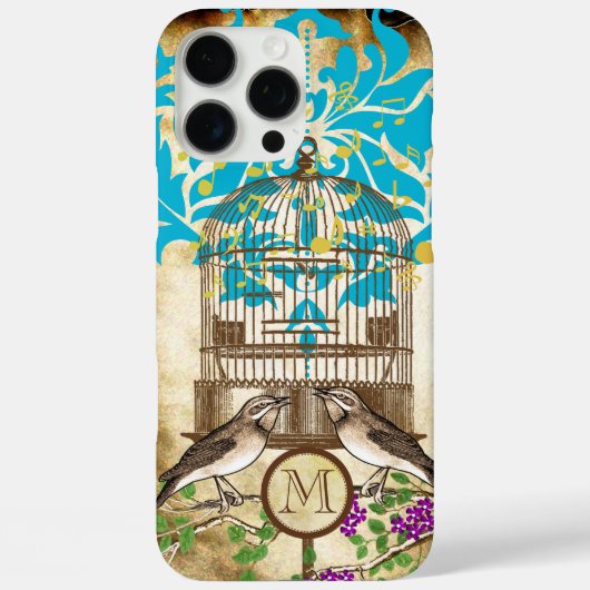 Vogelkooi Cherry Blossom Damask Case-Mate iPhone Case (Achterkant)