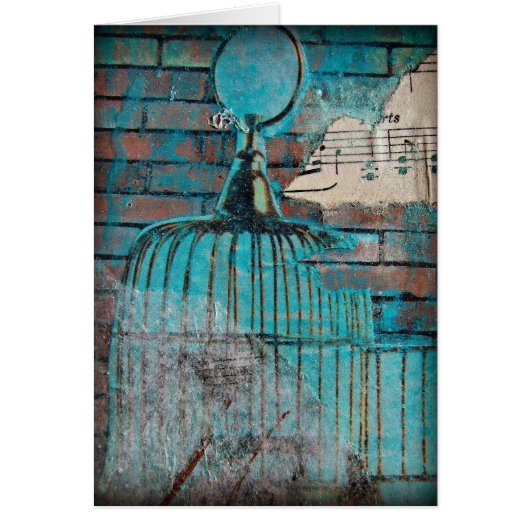 Vogelkooi Collage Gemengde Media Blank Binnen (Voorkant)