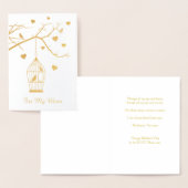 Vogelkooi en harten Moederdag Folie Kaarten (Display)