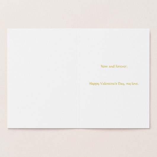 Vogelkooi en harten Valentijn Folie Kaarten (Binnen)