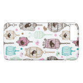 vogelkooi houdt van kinder achtergrondpatroon Case-Mate iPhone case (Achterkant (Horizontaal))
