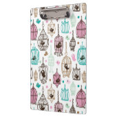 vogelkooi houdt van kinder achtergrondpatroon klembord (Links)