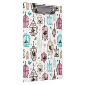 vogelkooi houdt van kinder achtergrondpatroon klembord (Rechts)