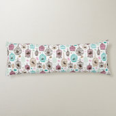 vogelkooi houdt van kinder achtergrondpatroon lichaamskussen (Achterkant)