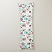 vogelkooi houdt van kinder achtergrondpatroon lichaamskussen (Achterkant (Verticaal))