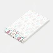 vogelkooi houdt van kinder achtergrondpatroon post-it® notes (Schuin)