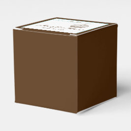  Vogelkooi in Bruin en Aqua Bruiloft Bedankdoosjes