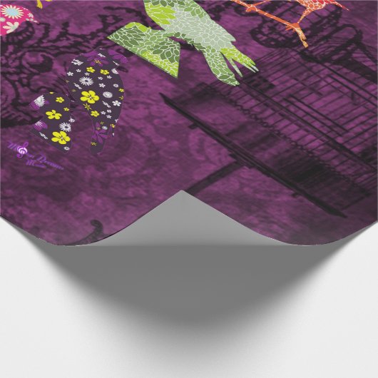  Vogelkooi & Kleurrijk Vogelpakpapier Cadeaupapier (Hoek)