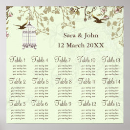 vogelkooi, liefdesvogel poster