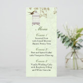 Vogelkooi, liefdesvogels Menu-Kaarten Menu (Staand voorkant)