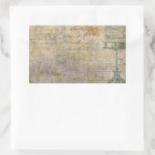  vogelkooi met script rechthoekige sticker (Tas)