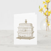 Vogelkooi...notecard Kaart (Gele Bloem)