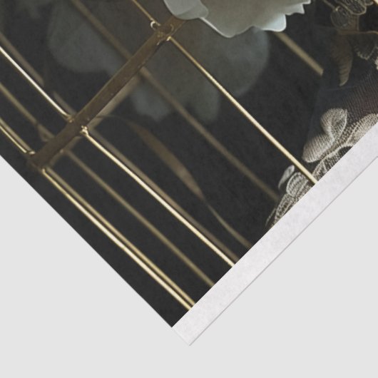 Vogelkooi Pet Bloemen Decoupage Tissuepapier (Detail)