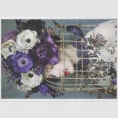  Vogelkooi Pet Bloemen Decoupage Tissuepapier (Voorkant)