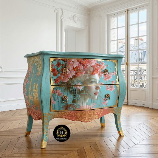  Vogelkooi Pet Bloemen Decoupage Tissuepapier