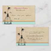  vogelkooi-plaatskaart met menuselectie plaatskaartje (Voorkant / Achterkant)