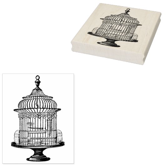  vogelkooi Rubber Kunststempel Rubberstempel (Gestempeld)