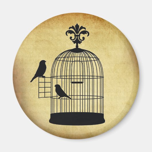  vogelkooi stempel. magneet (Voorkant)