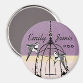 Vogelkooi Trouwmagneten Aanpassen voor elk eveneme Magneet (Voorkant / Achterkant)